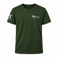 T shirt in cotone organico Io non ho paura del lupo - verde