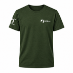 T shirt in cotone organico Io non ho paura del lupo - verde