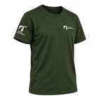 T shirt in cotone organico Io non ho paura del lupo - verde